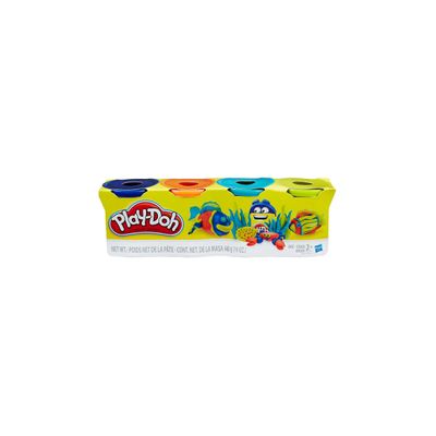 Kit de Massa de Modelar Playdoh Hasbro com 4 Unidades - Item Sortido UNICA