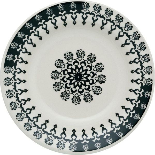 Kit 6 Pratos Fundos Donna Folk Oxford® Cerâmica 22cm