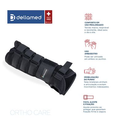 Órtese Bilateral de Punho Ortho Care Dellamed P
