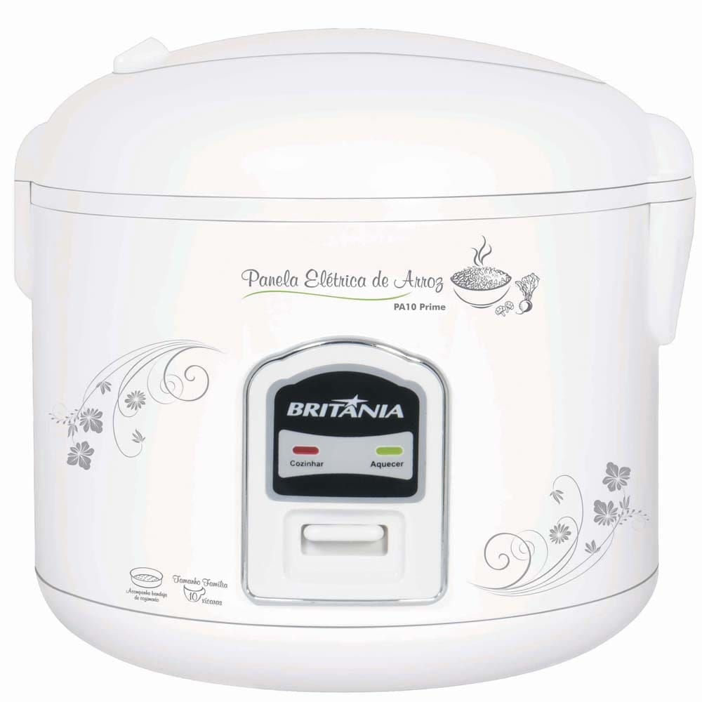 Panela Elétrica de Arroz Britânia Prime Branco 220v Pa10