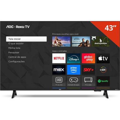 Smart TV 43 AOC 43S5155/78G Full HD LED Wi-Fi