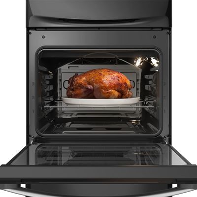Fogão Continental 4 Bocas FC4GB Preto com Mesa de Vidro, Forno Eco Turbo e Grades de Ferro Fundido  Bivolt