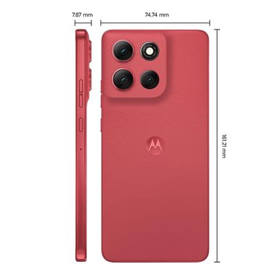Smartphone Motorola Moto G86 5G Tela 6.7" pOLED 256GB 8GB RAM Câmera 50MP 4K IP69 Desbloqueado Vermelho