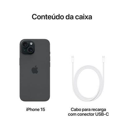 Apple iPhone 15 128GB 6,1" 48MP Preto