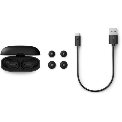 Fone de Ouvido Philips TAT2500BK/00 Intra-Auricular True Wireless Bluetooth Cancelamento de Ruído 24h Bateria Preto