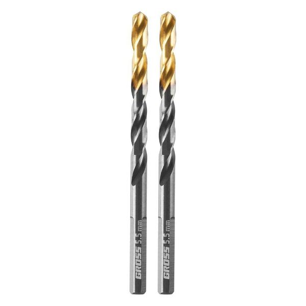 Broca Aço Rápido 5,5mm 2pcs Profissional Gross