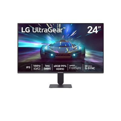 Monitor Gamer 24” LG UltraGear 24G411A-B 144Hz Full HD 1MS MBR G-SYNC FreeSync Preto