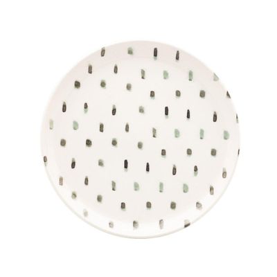 Aparelho de Jantar Oxford Samambaia 20 Peças Cerâmica Esmaltada Verde e Off White