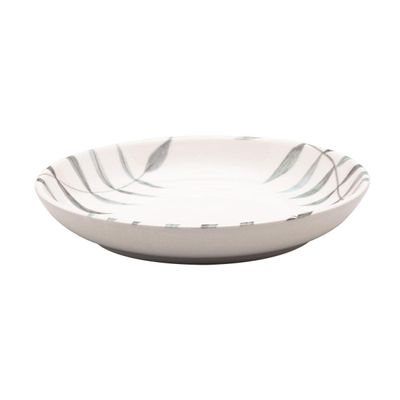 Aparelho de Jantar Oxford Samambaia 20 Peças Cerâmica Esmaltada Verde e Off White