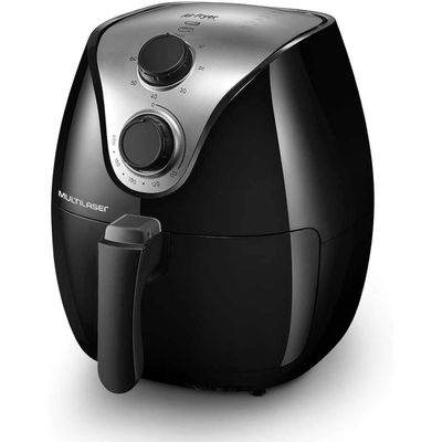 Fritadeira AirFryer Multilaser familia 4litros original CE022 220v Preto