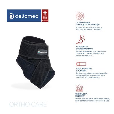 Tornozeleira Ajustável Especial Ortho Care Dellamed ESPECIAL