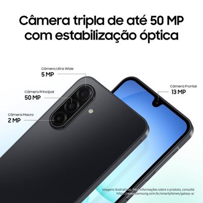 Smartphone Samsung Galaxy A17 5G 128GB 6,7” Super AMOLED Câmera Tripla 50MP IA Gemini Azul