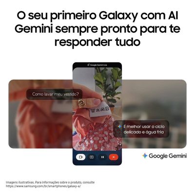 Smartphone Samsung Galaxy A17 5G 128GB 6,7 Super AMOLED Câmera Tripla 50MP IA Gemini Azul