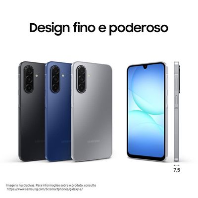 Smartphone Samsung Galaxy A17 5G 128GB 6,7 Super AMOLED Câmera Tripla 50MP IA Gemini Azul