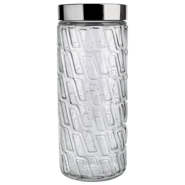 Pote Redondo Euro Home Mosaico em Vidro e Inox 2 L