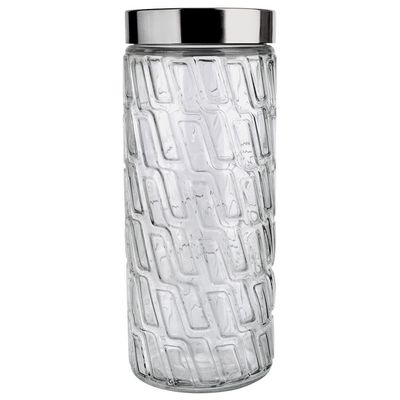 Pote Redondo Euro Home Mosaico em Vidro e Inox  2 L