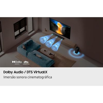 Soundbar Samsung B-Series HW-B650F/ZD 370W Bluetooth 3.1 Canais Dolby Audio Preto