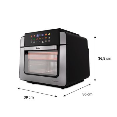 Air Fryer Oven Philco 15L Dupla Resistência 1800W PAF15B 127V