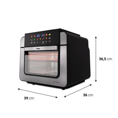 Air Fryer Oven Philco 15L Dupla Resistência 1800W PAF15B 220V
