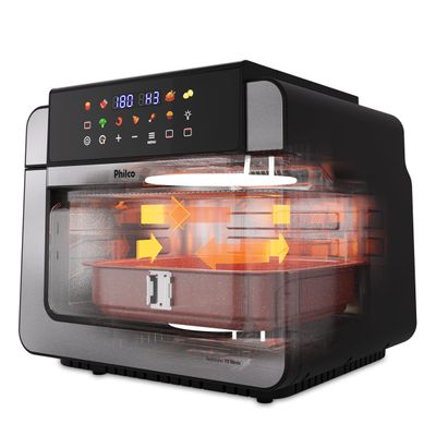 Air Fryer Oven Philco 15L Dupla Resistência 1800W PAF15B 220V