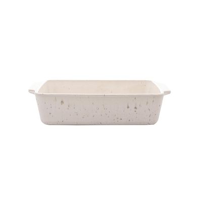 Refratário em cerâmica Wolff Mist 29x17x7cm branco matte 29403