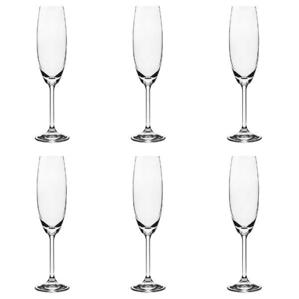 Jogo de taças para champanhe Bohemia Gastro 6 peças 220ml