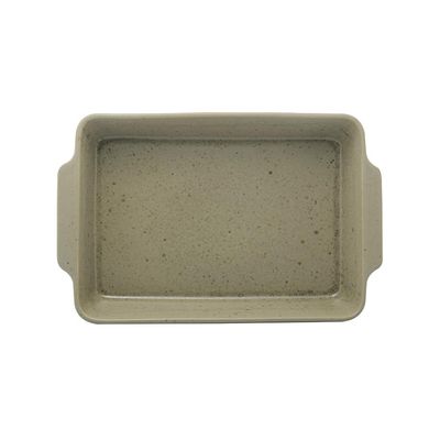 Refratário em cerâmica Wolff Mist 35x22x7cm verde matte 29412