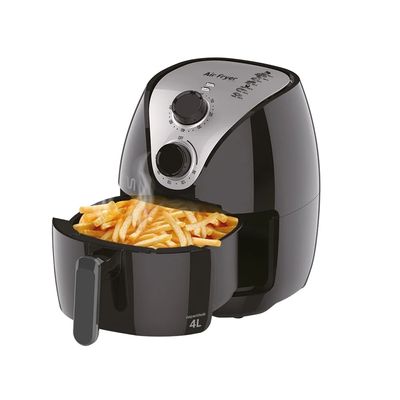 Fritadeira AirFryer Multilaser familia 4litros original CE021 127v Preto