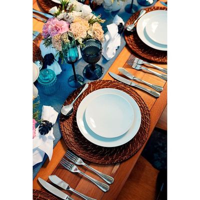 Conjunto com 6 Pratos de Sobremesa Tramontina Sophia em Porcelana 21 cm - Branco