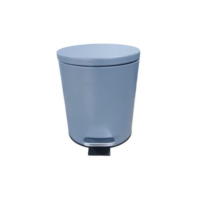 Lixeira Redonda com Pedal Multiuso Aço 3 litros - Cinza Matte