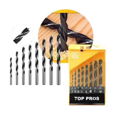 Jogo de Brocas para Madeira com 8 Peças de 03mm a 10mm