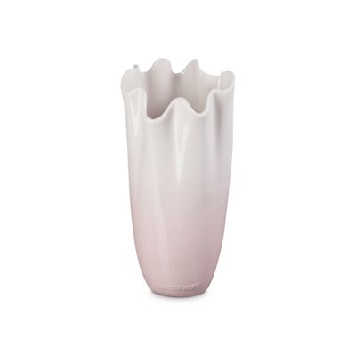 VASO DE FLOR RUFFLE LE CREUSET 2L EM CERÂMICA SHELL PINK 81323007770099