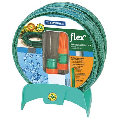 Mangueira Tramontina Flex com Suporte 15 metros - Verde