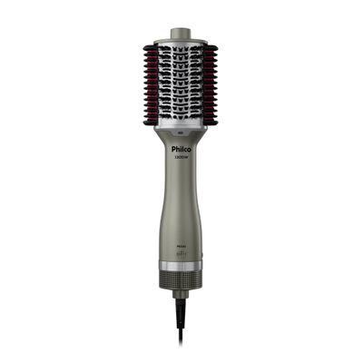 Escova Secadora Philco PES30 1300W 4 em 1 Cerâmica Bivolt Prata Cromado