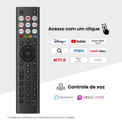 Smart TV 55” 4K UHD Hisense 55U6QV Mini LED 60Hz Vidaa Dolby Vision