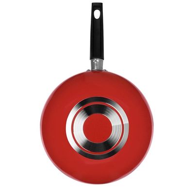 Frigideira Wok Multiflon Essencial Oriental com Revestimento Antiaderente Ultra 7 Vermelha - 24 cm