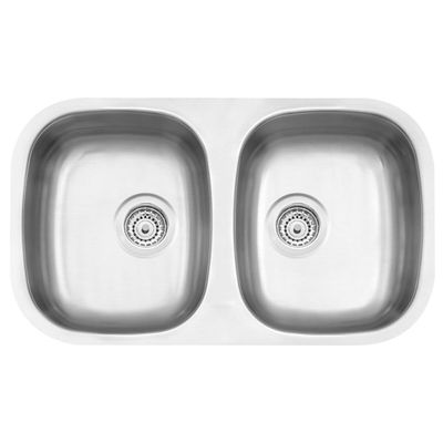 Cuba de embutir Tramontina Isis 2C 34 BL em aço inox acetinado 72x40 cm