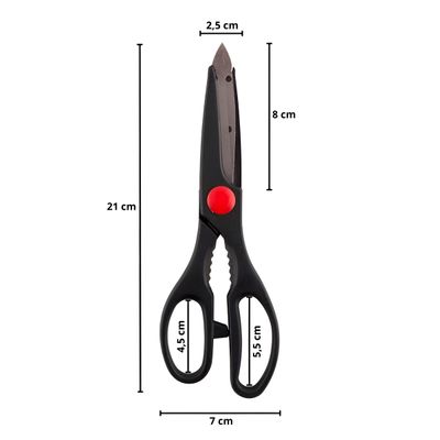 Kit de Utensílios de Cozinha 3 Peças – Tesoura, Descascador e Abridor | Praticidade e Elegância