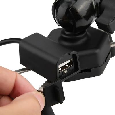 Suporte Multifuncional Garra para Celular Moto Universal Com Carregador Usb