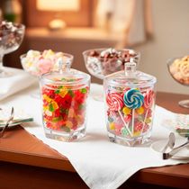 Pote Tampa Doce Salgadinho Transparente Organizador Buffet