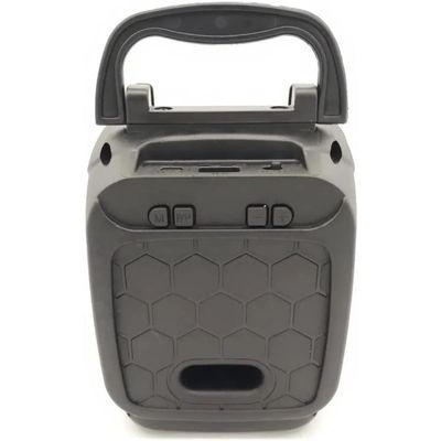 Caixa de Som Portátil com Suporte para Celular - 4h de Bateria com LED Frontal