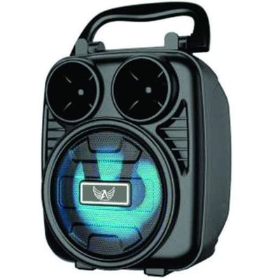 Caixa de Som Portátil com Suporte para Celular - 4h de Bateria com LED Frontal