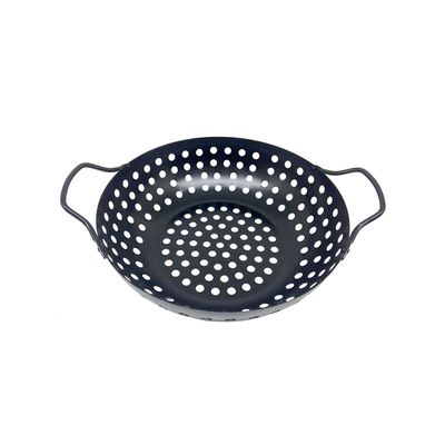 Wok Grill para Churrasqueira com Antiaderente Preta