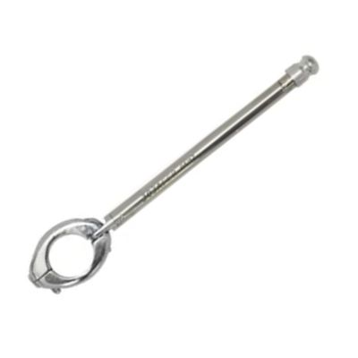Antena Corta Pipa Moto Retrátil Guidao Aço Inox 7/8 Pta MF10