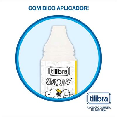COLA EM GEL 35G SNOOPY - COM BICO APLICADOR - TILIBRA