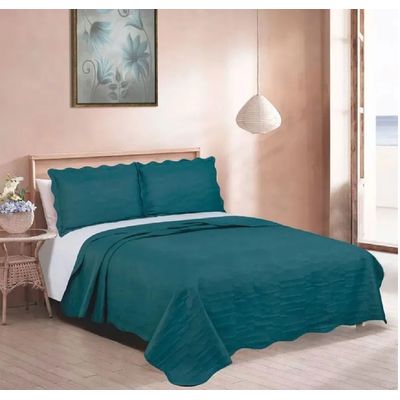 Colcha Solteiro 2 Peças Opala Camesa Marinho
