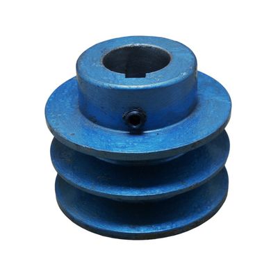 Polia De Ferro 3 1/8'' 80Mm 2B Com Furo 28Mm Chaveta 5/16