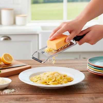 Ralador de Alimentos Grosso Aço Inox Cabo Verduras Queijo
