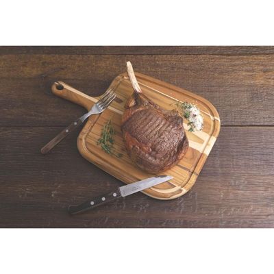 Tábua para Steak Tramontina Provence em Madeira Teca Fsc com Cabo 40x27 cm
