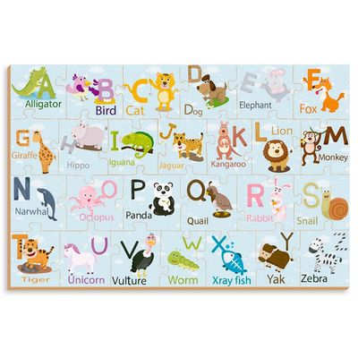 Quebra Cabeça Animalfabeto Inglês  - 8122 - Brincadeira De Criança
